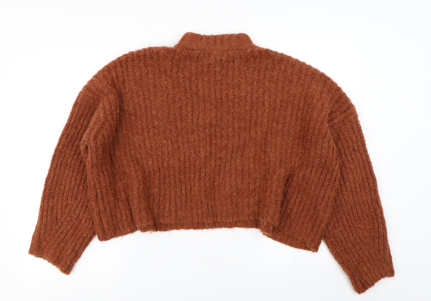 Bershka Womens Brown   Pullover Jumper Size S  - Cropped