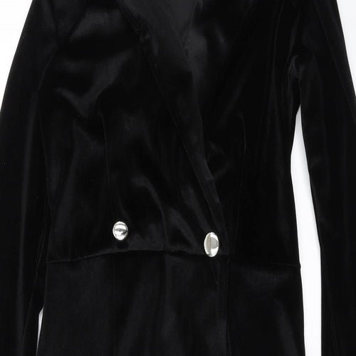 Boohoo Womens Black   Sheath  Size 10  - velvet