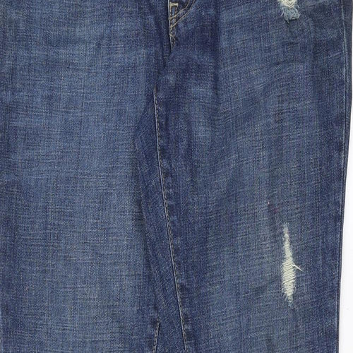 Gap Womens Black  Denim Straight Jeans Size 8 L30 in