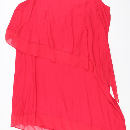 Live Unlimited Womens Pink   Shift  Size 24  - Asymmetric Hem