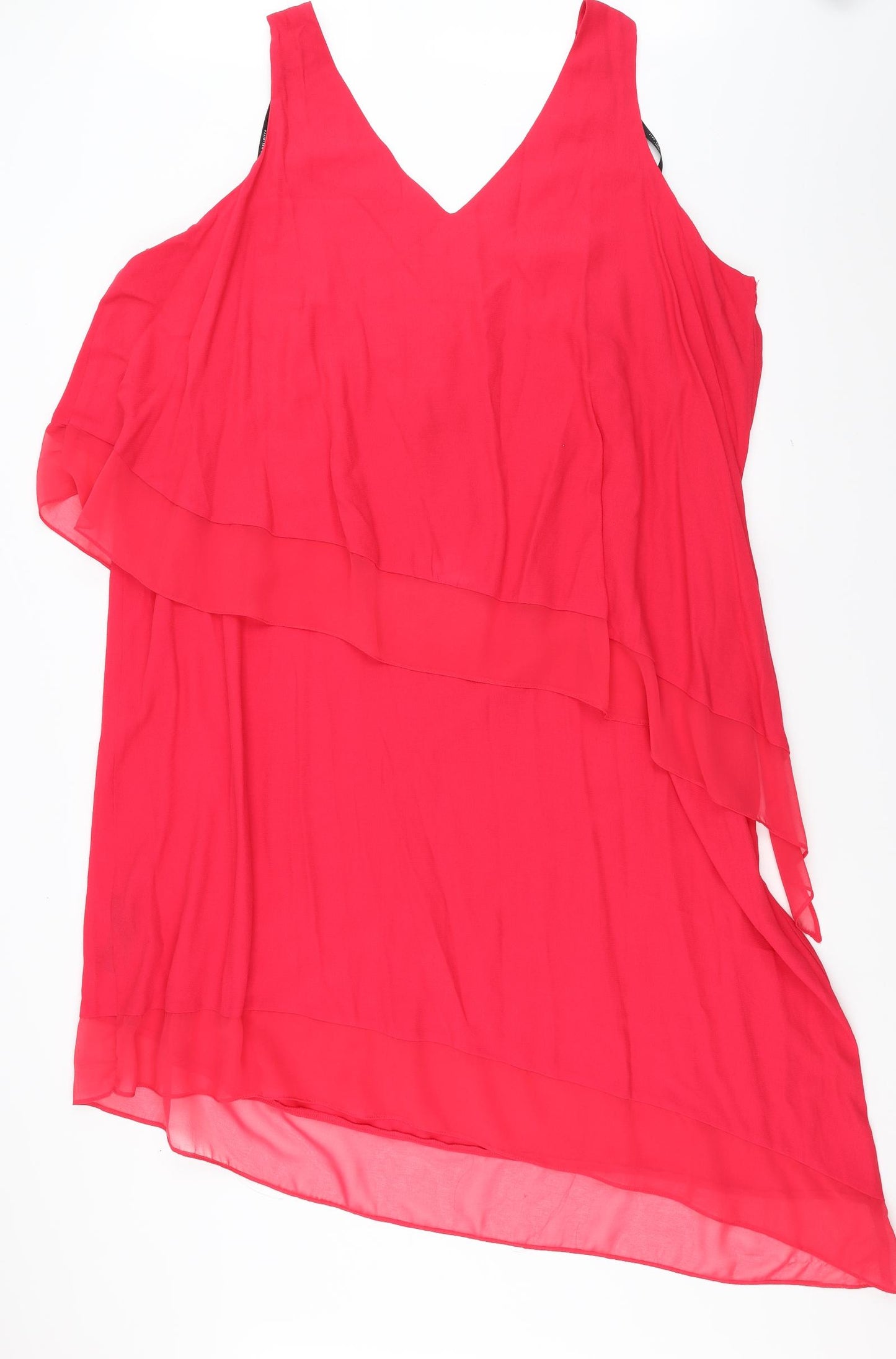 Live Unlimited Womens Pink   Shift  Size 24  - Asymmetric Hem