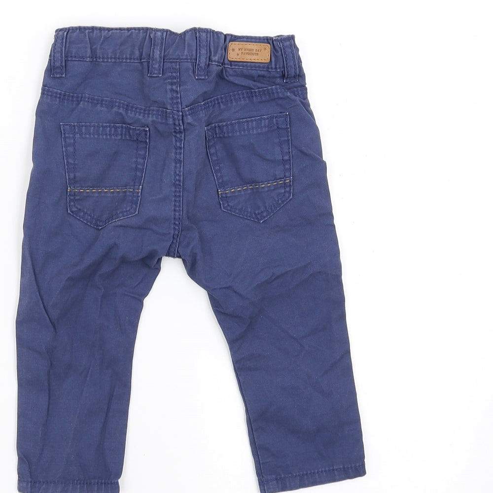 Zara Boys Blue    Trousers Size 6-9 Months
