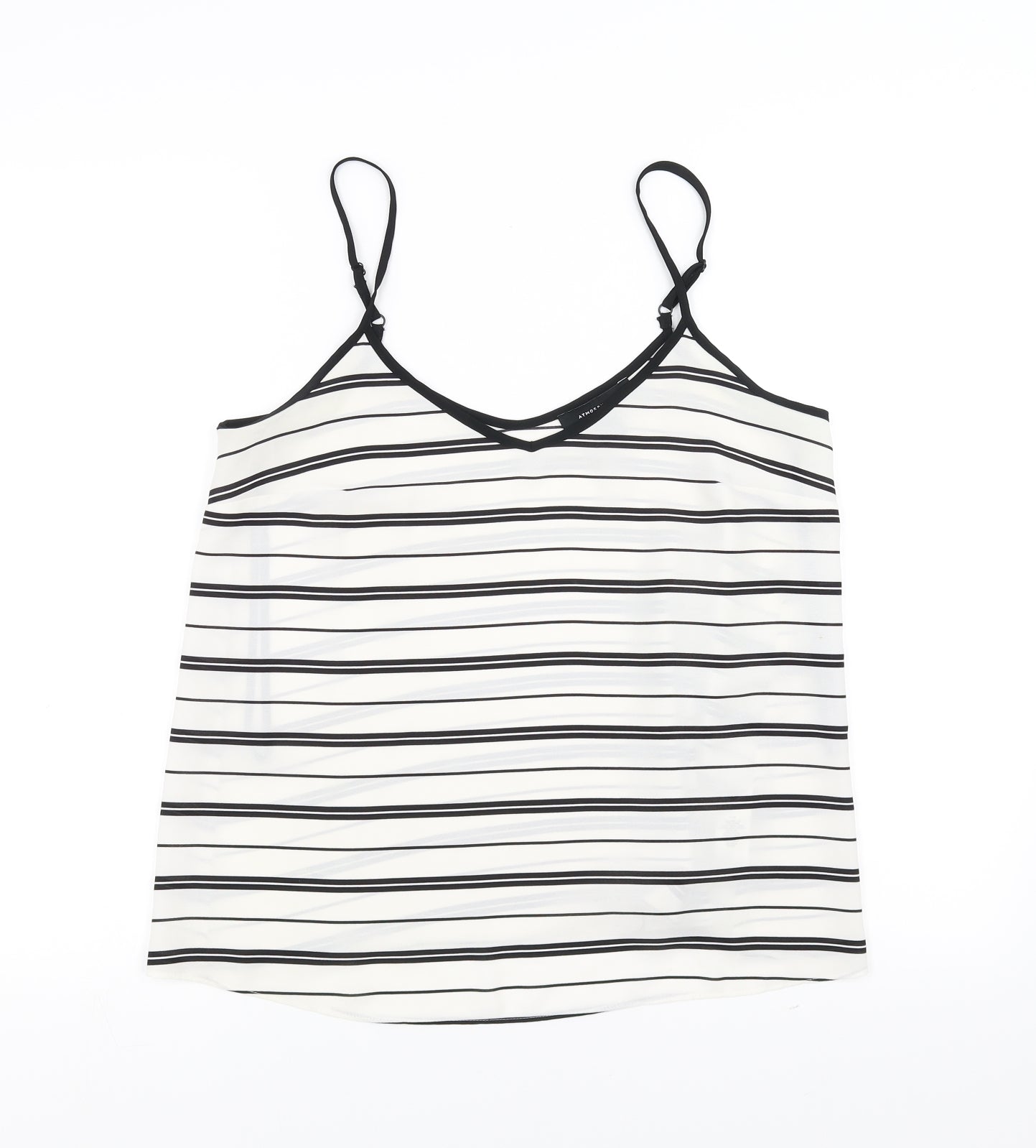 Primark Womens White Striped  Camisole Blouse Size 12