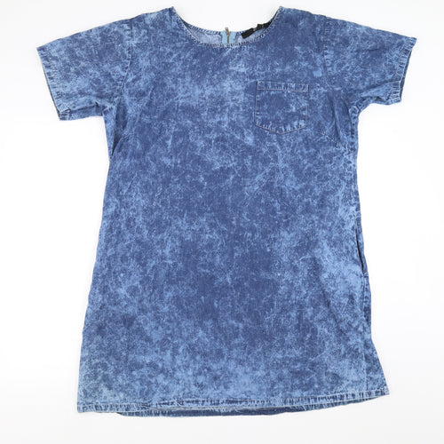 Select Womens Blue  Denim T-Shirt Dress  Size 18