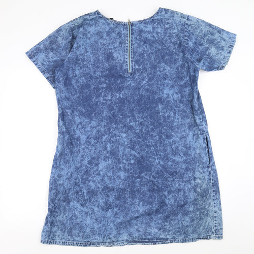 Select Womens Blue  Denim T-Shirt Dress  Size 18