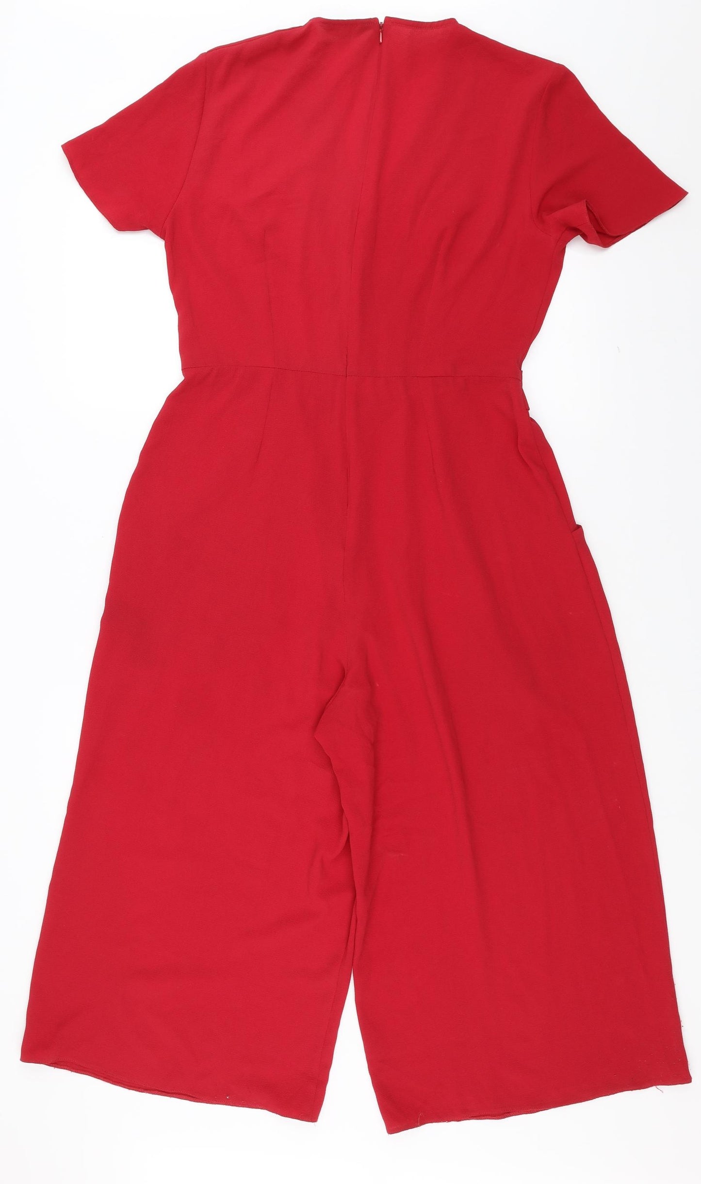 Miss Selfridge Womens Red   Jumpsuit One-Piece Size 12 L18 in