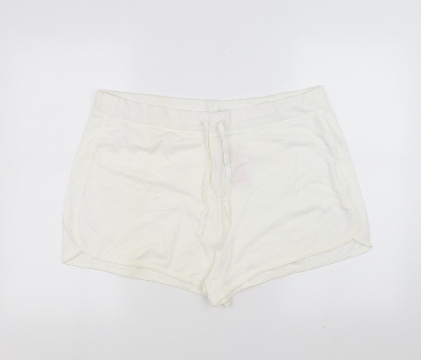 Papaya Womens White   Sweat Shorts Size 18