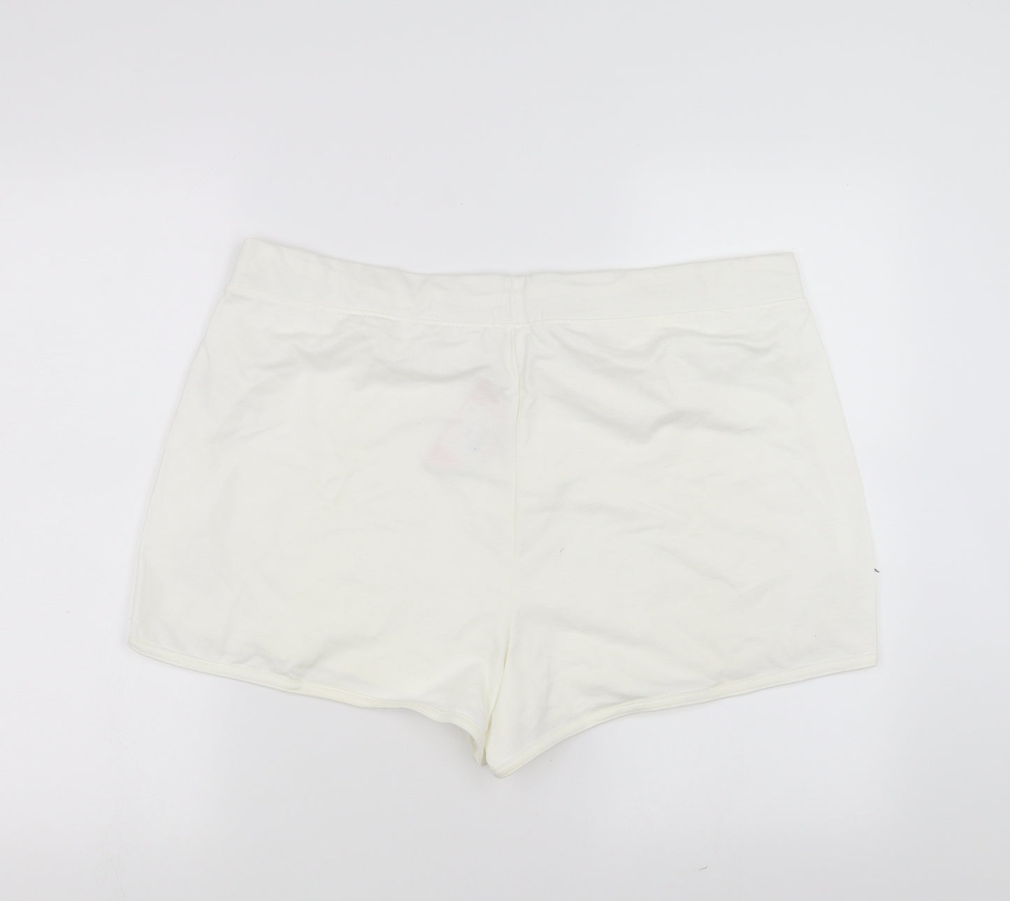 Papaya Womens White   Sweat Shorts Size 18