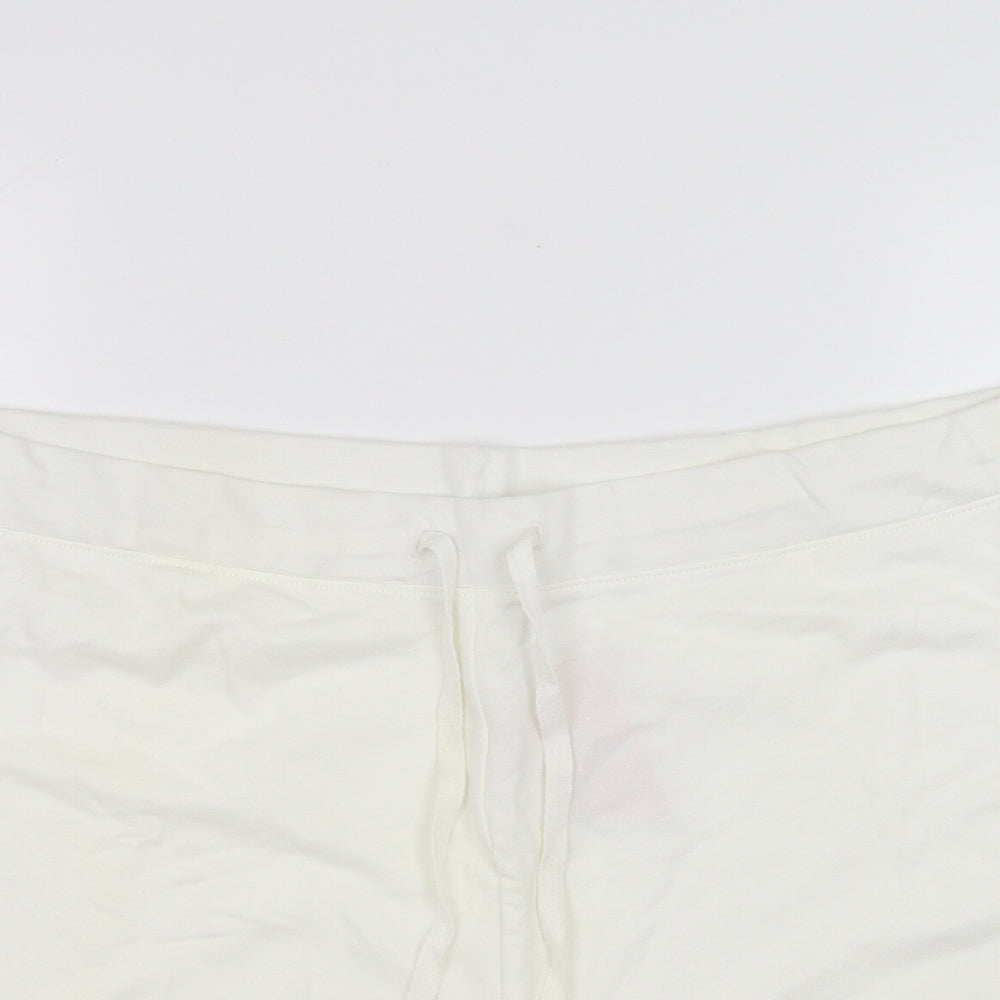 Papaya Womens White   Sweat Shorts Size 18