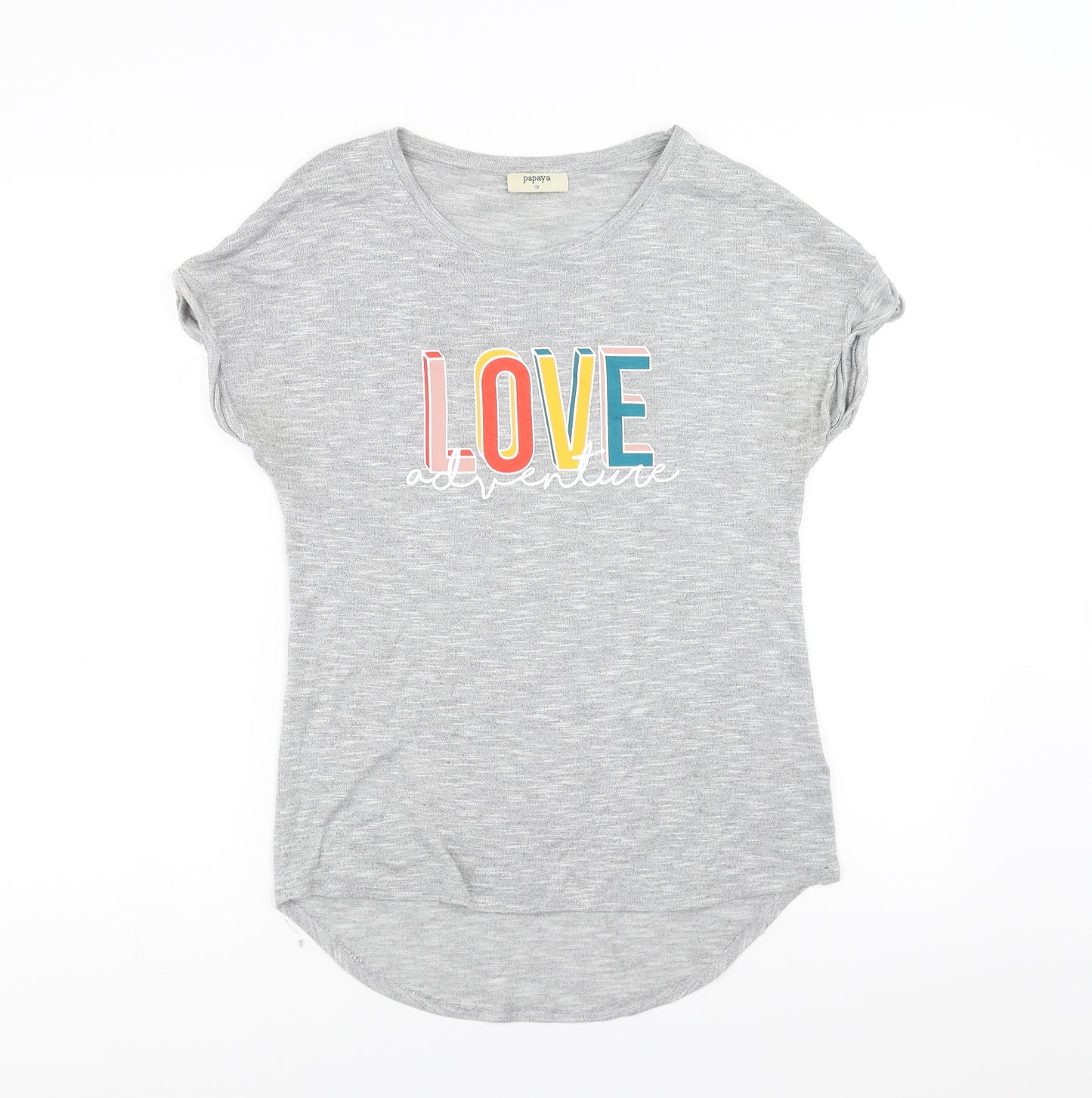 Papaya Womens Grey   Pullover Jumper Size 10  - love adventure