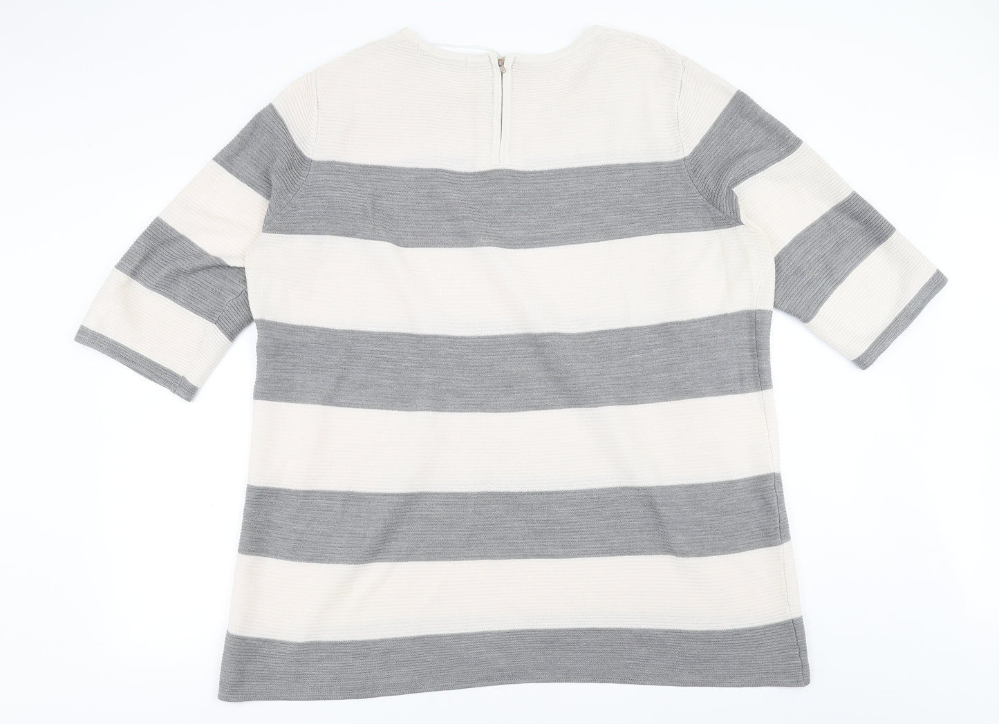 George Womens Grey Striped  Jumper Dress  Size 22