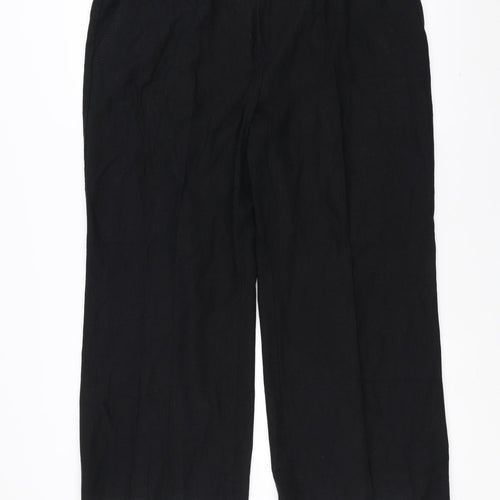 Marks and Spencer Womens Black   Trousers  Size 20 L25 in - cropped