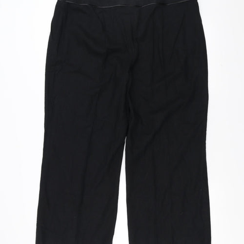 Marks and Spencer Womens Black   Trousers  Size 20 L25 in - cropped