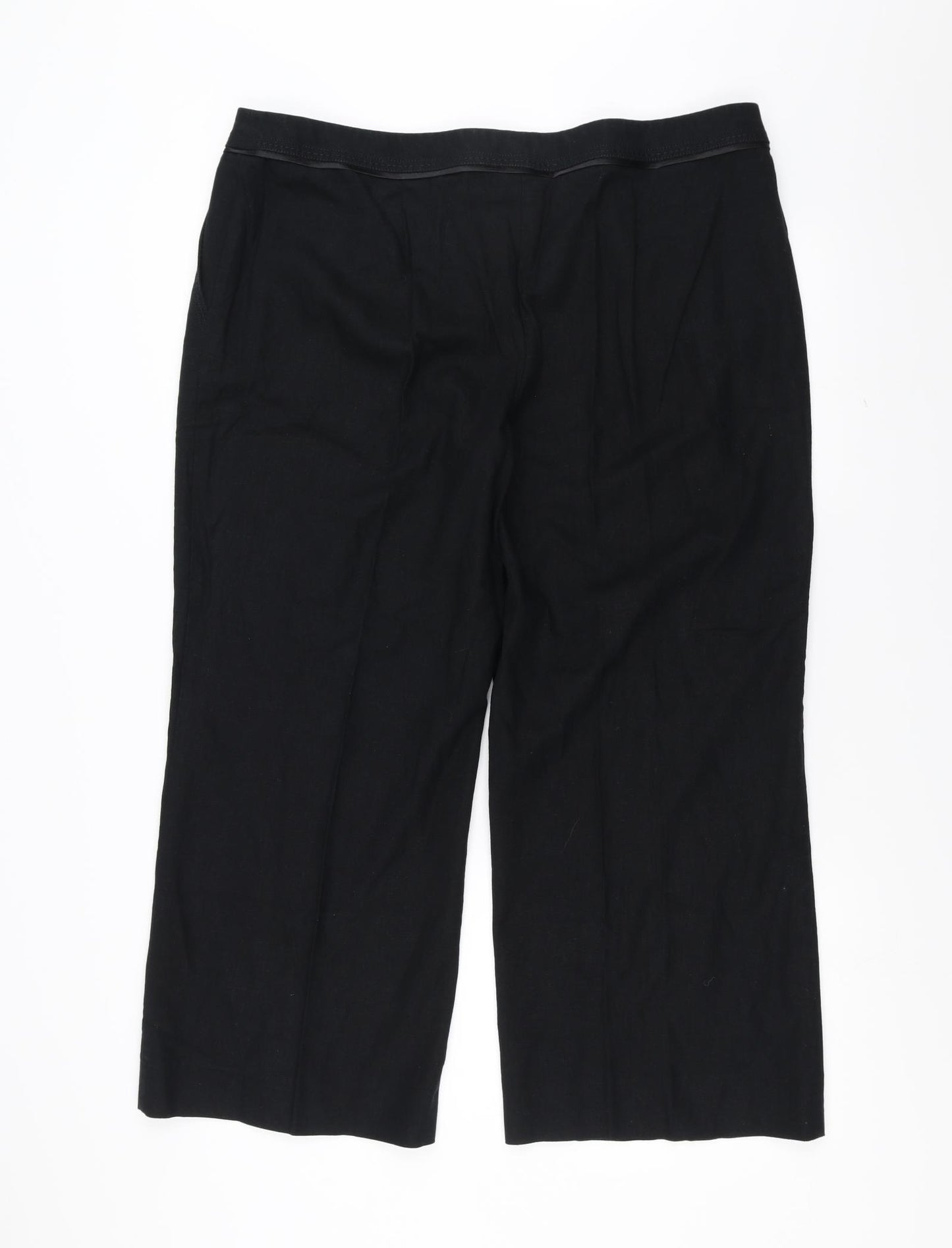 Marks and Spencer Womens Black   Trousers  Size 20 L25 in - cropped