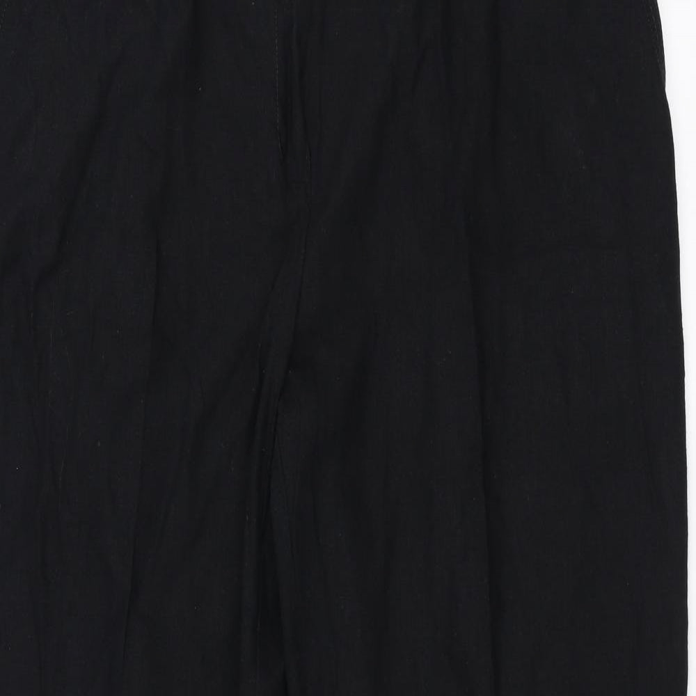 Marks and Spencer Womens Black   Trousers  Size 20 L25 in - cropped