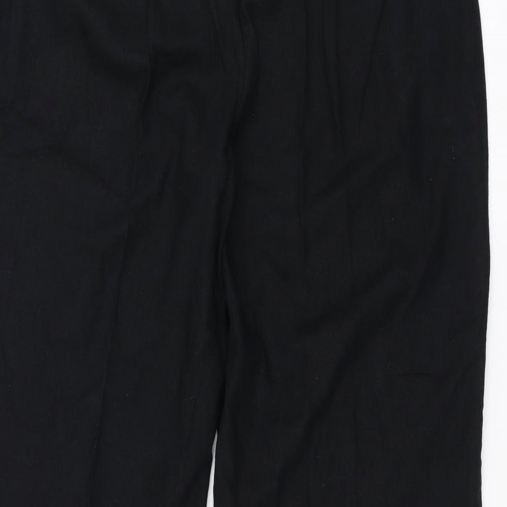 Marks and Spencer Womens Black   Trousers  Size 20 L25 in - cropped
