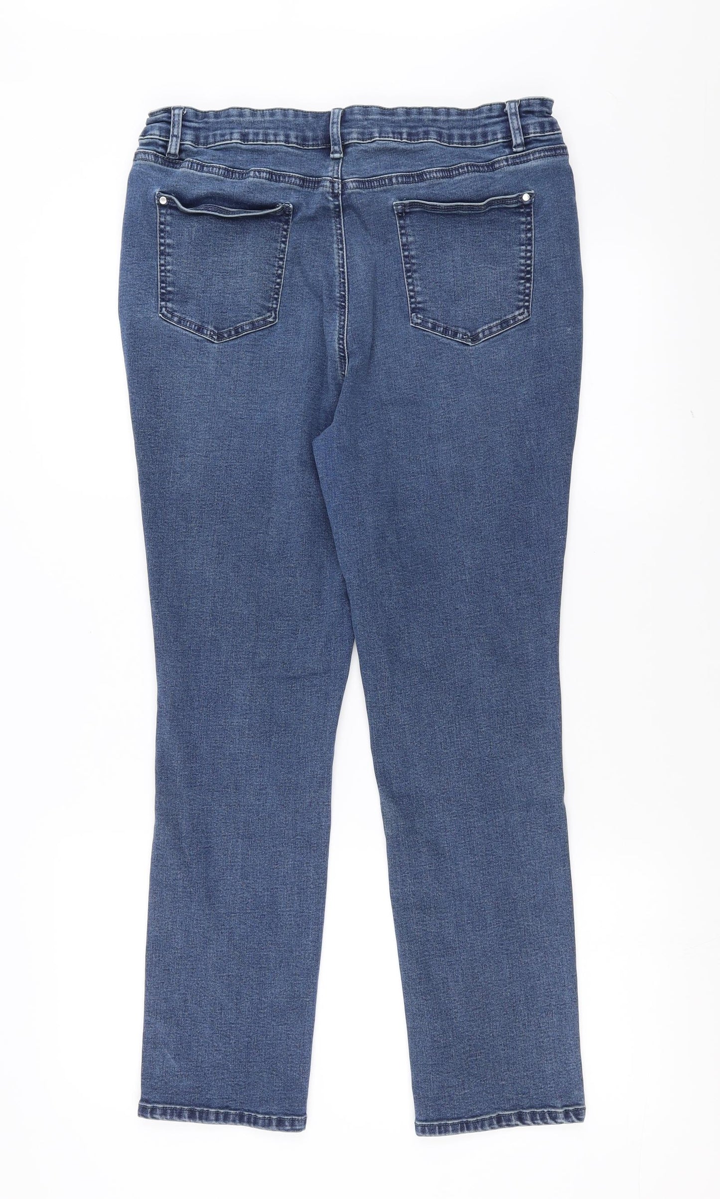 Sainsburys Womens Blue  Denim Straight Jeans Size 18 L27 in
