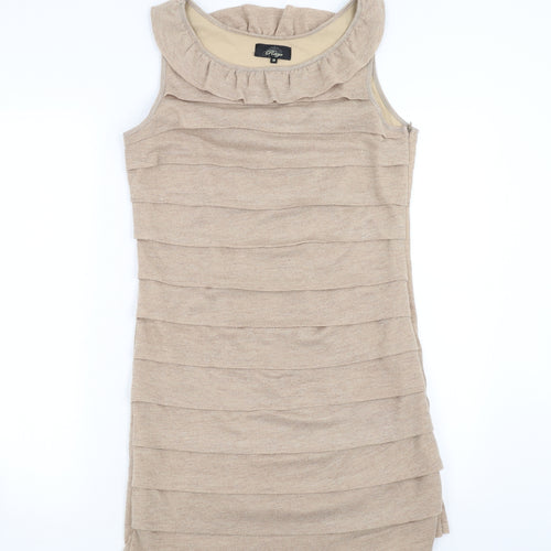 Rage Womens Beige   Bodycon  Size 14
