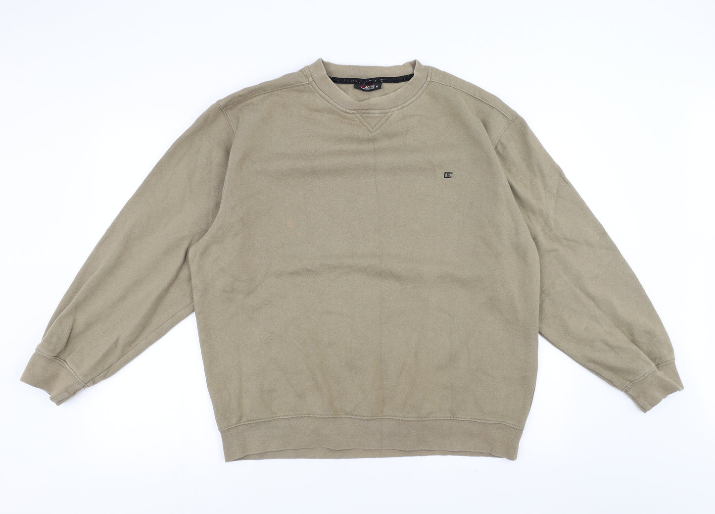 Cedar Wood State Mens Beige   Pullover Sweatshirt Size XL