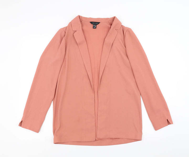 New Look Womens Pink Jacket Blazer Size 10