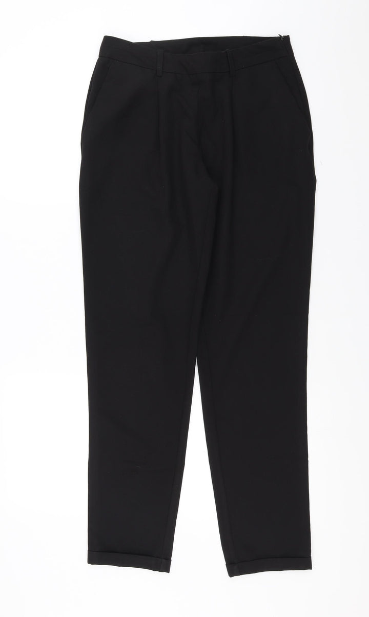 New Look Womens Black Trousers Size 8 L30 in