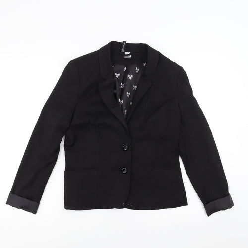 Divided by H&M Womens Black   Jacket Blazer Size 14