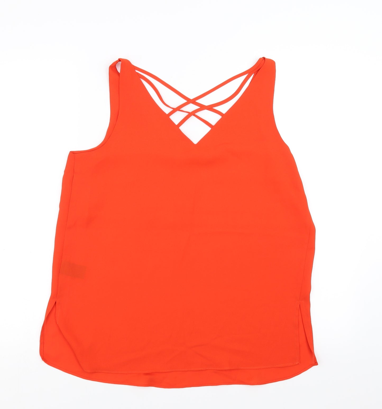 Papaya Womens Orange   Basic Blouse Size 10