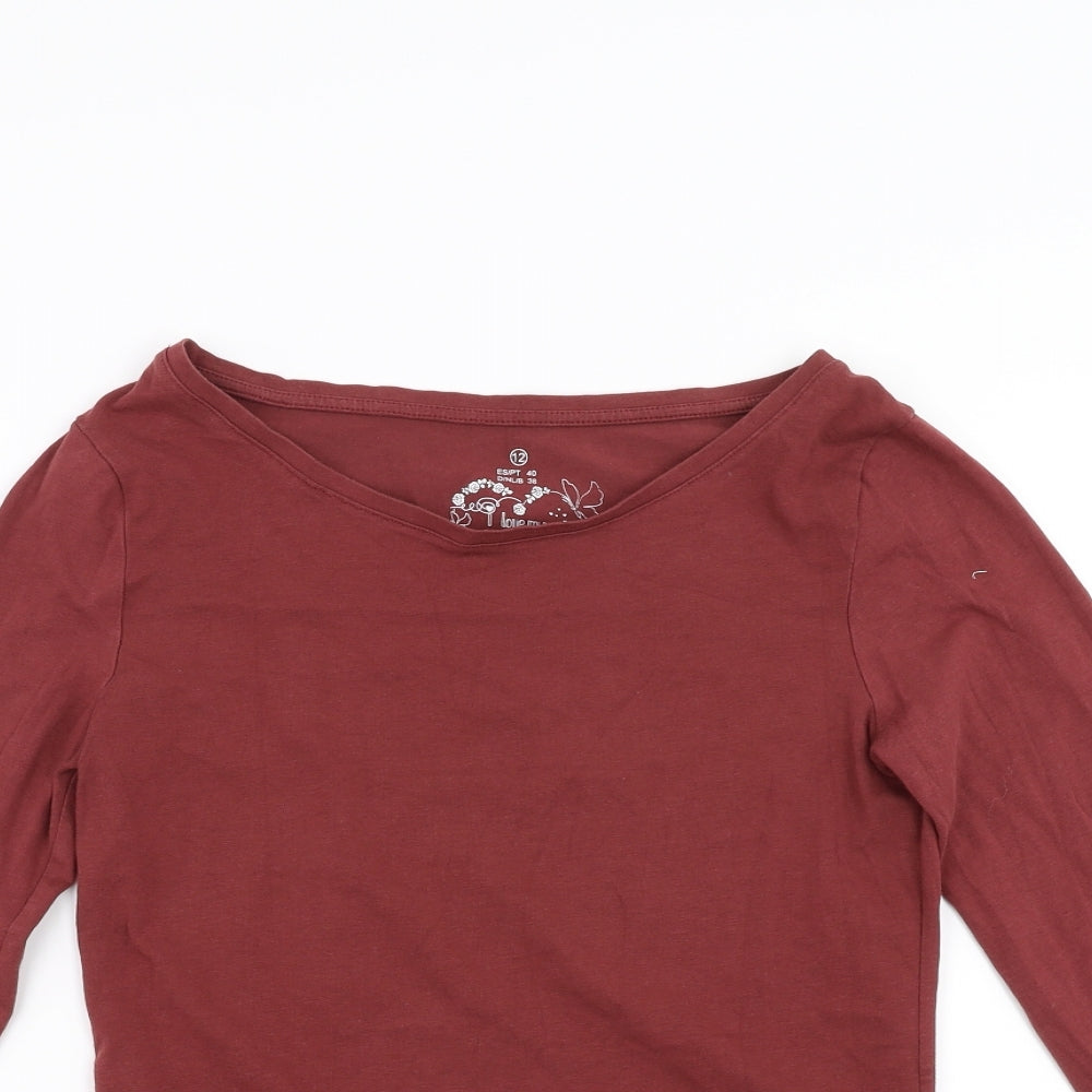 Primark Womens Brown   Basic T-Shirt Size 12