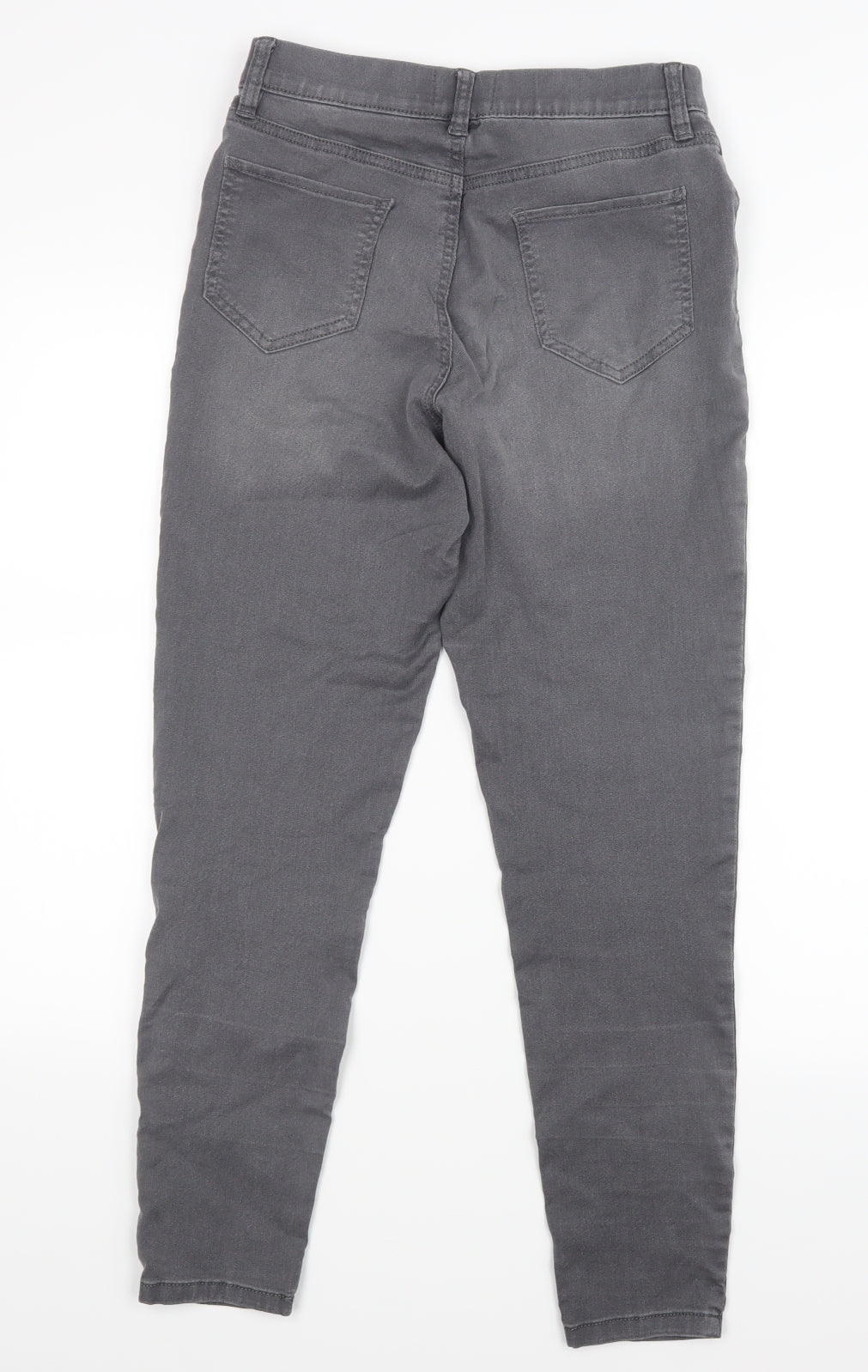 F&F Womens Grey  Denim Jegging Jeans Size 12 L27.5 in