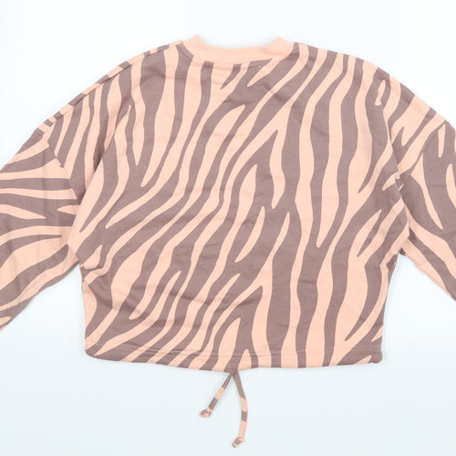 Primark Womens Pink Animal Print  Pullover Jumper Size 6