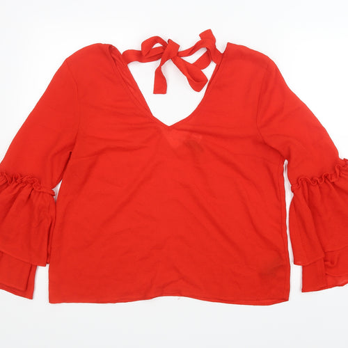 Divided by H&M Womens Red   Basic Blouse Size 14