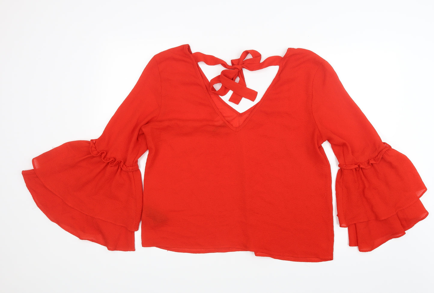 Divided by H&M Womens Red   Basic Blouse Size 14