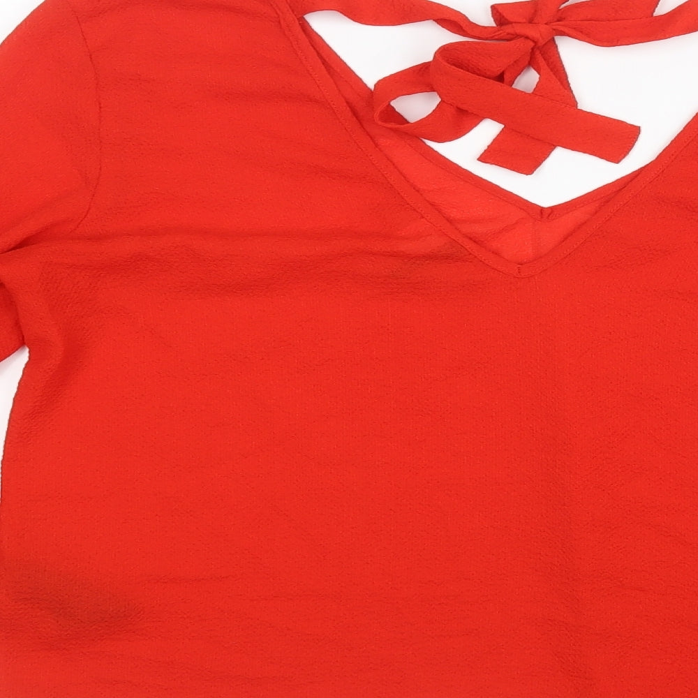 Divided by H&M Womens Red   Basic Blouse Size 14