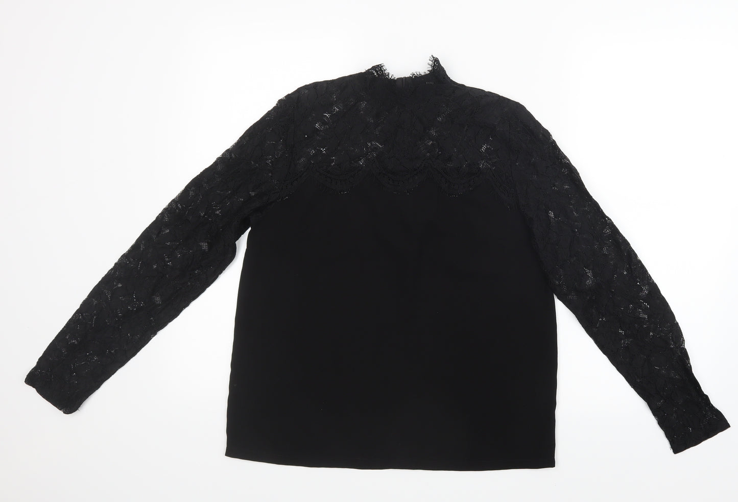 Papaya Womens Black   Basic Blouse Size 8