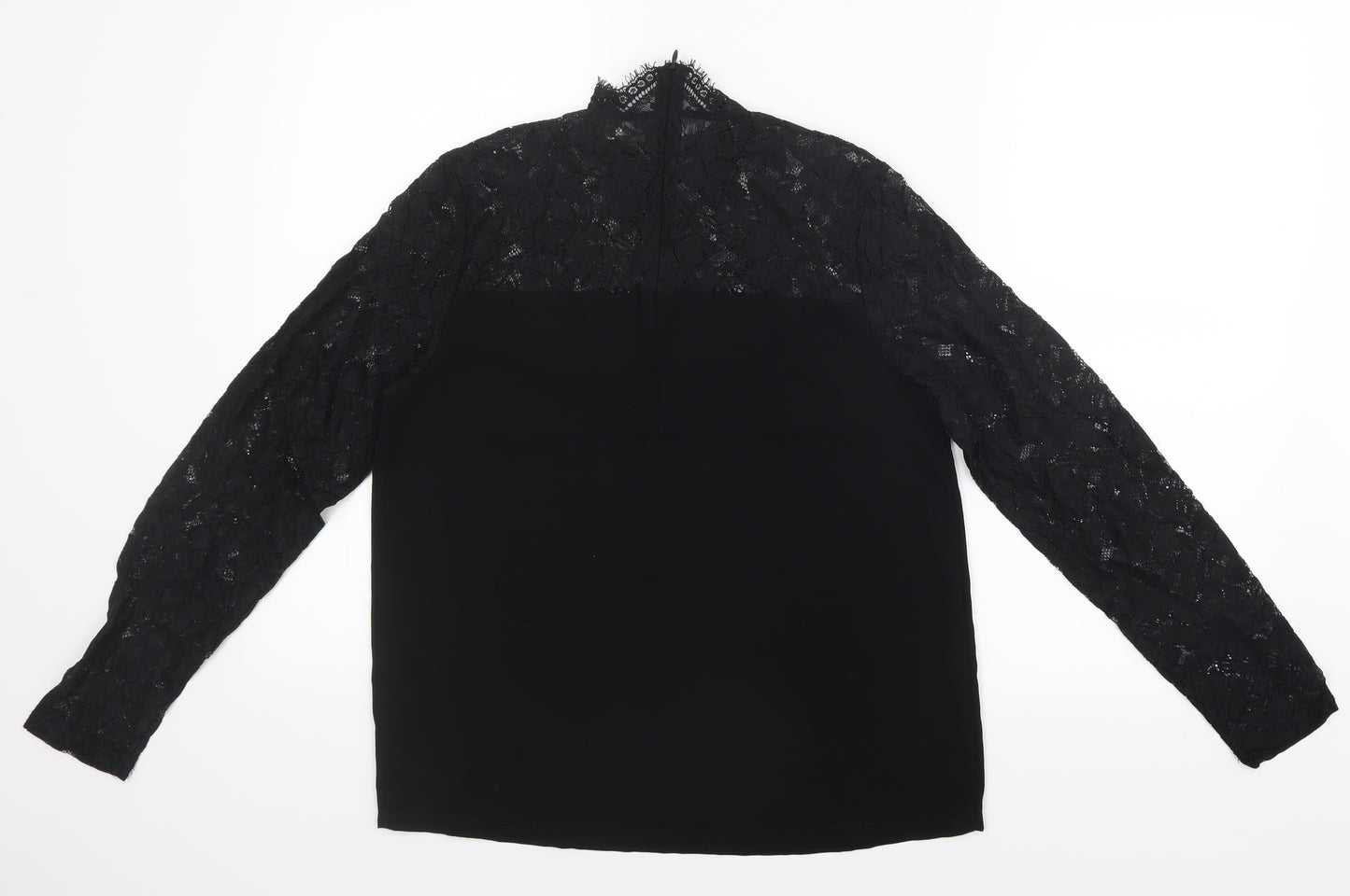 Papaya Womens Black   Basic Blouse Size 8