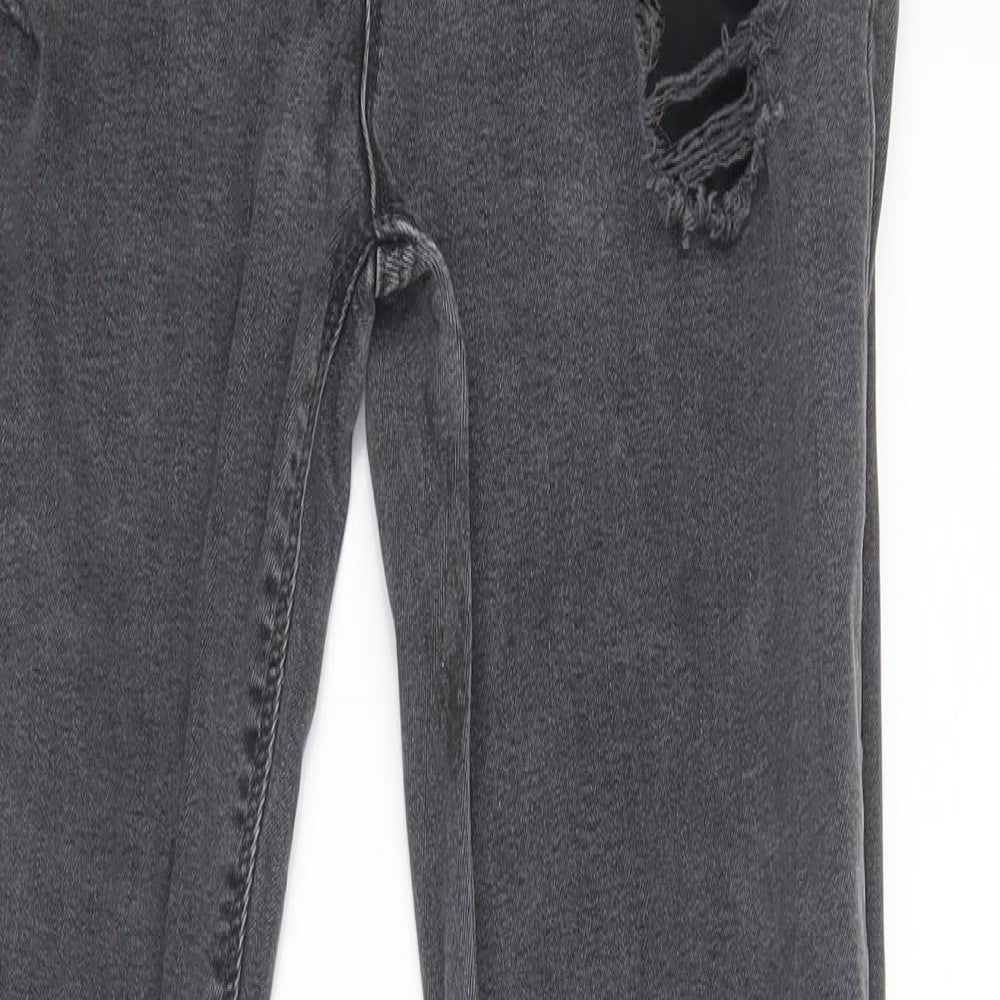 ASOS Mens Black  Denim Straight Jeans Size 32 in L32 in