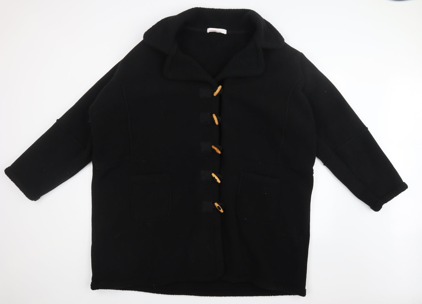 Casual Comfort Womens Black   Pea Coat Coat Size 28