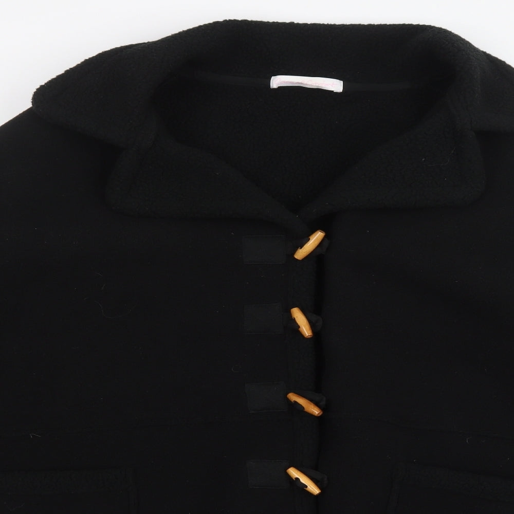 Casual Comfort Womens Black   Pea Coat Coat Size 28