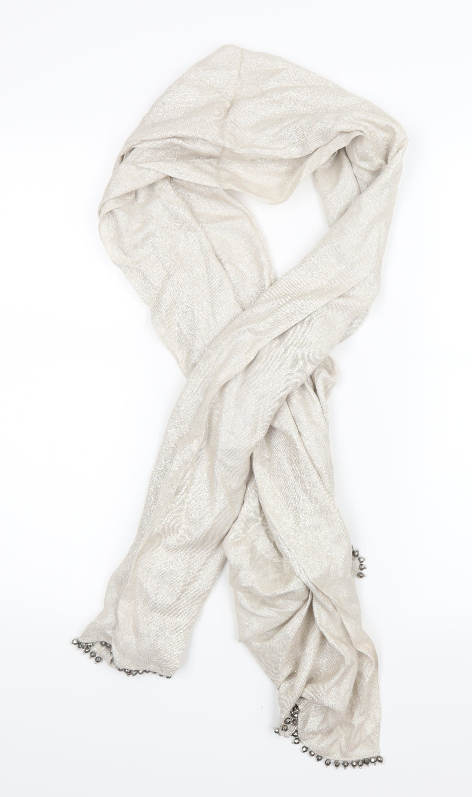 Preworn Womens Silver    Scarf