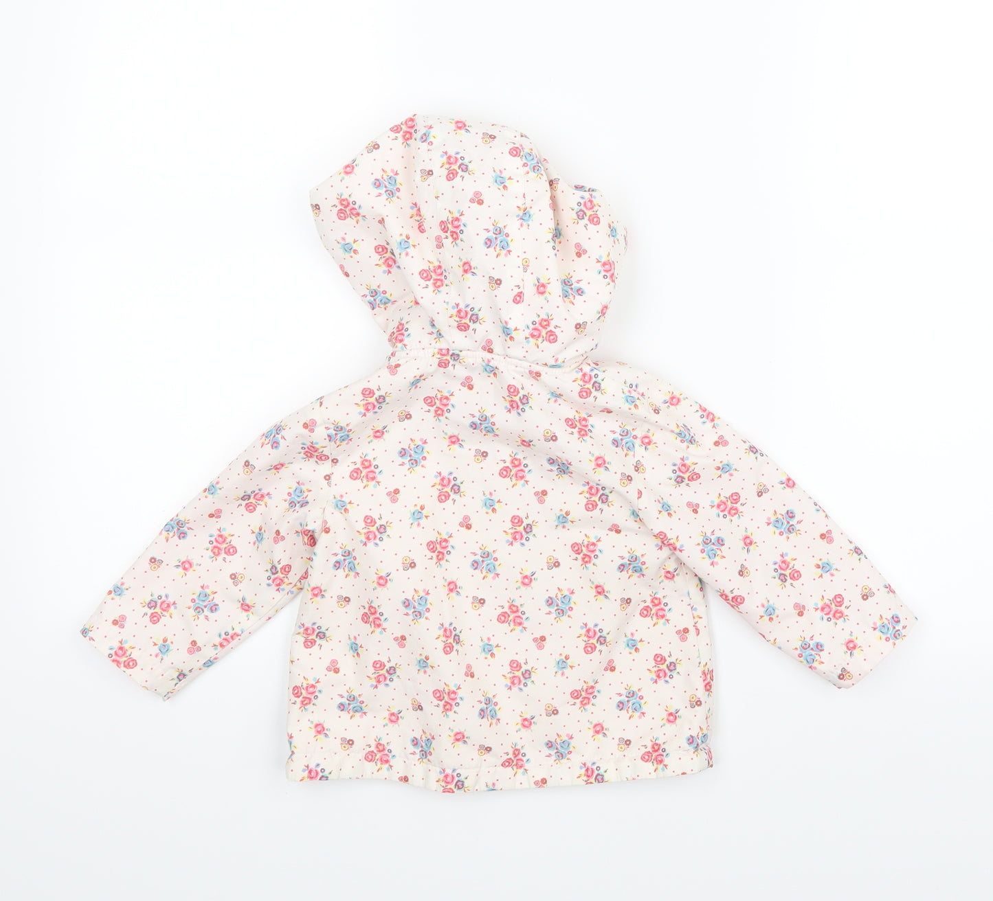 TU Girls Pink Floral  Jacket Coat Size 9-12 Months