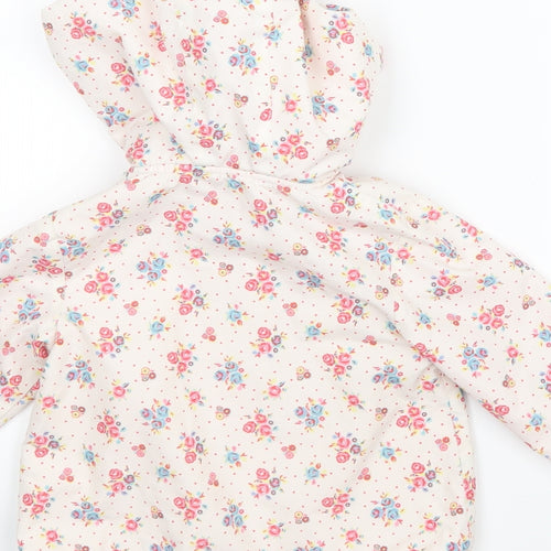 TU Girls Pink Floral  Jacket Coat Size 9-12 Months