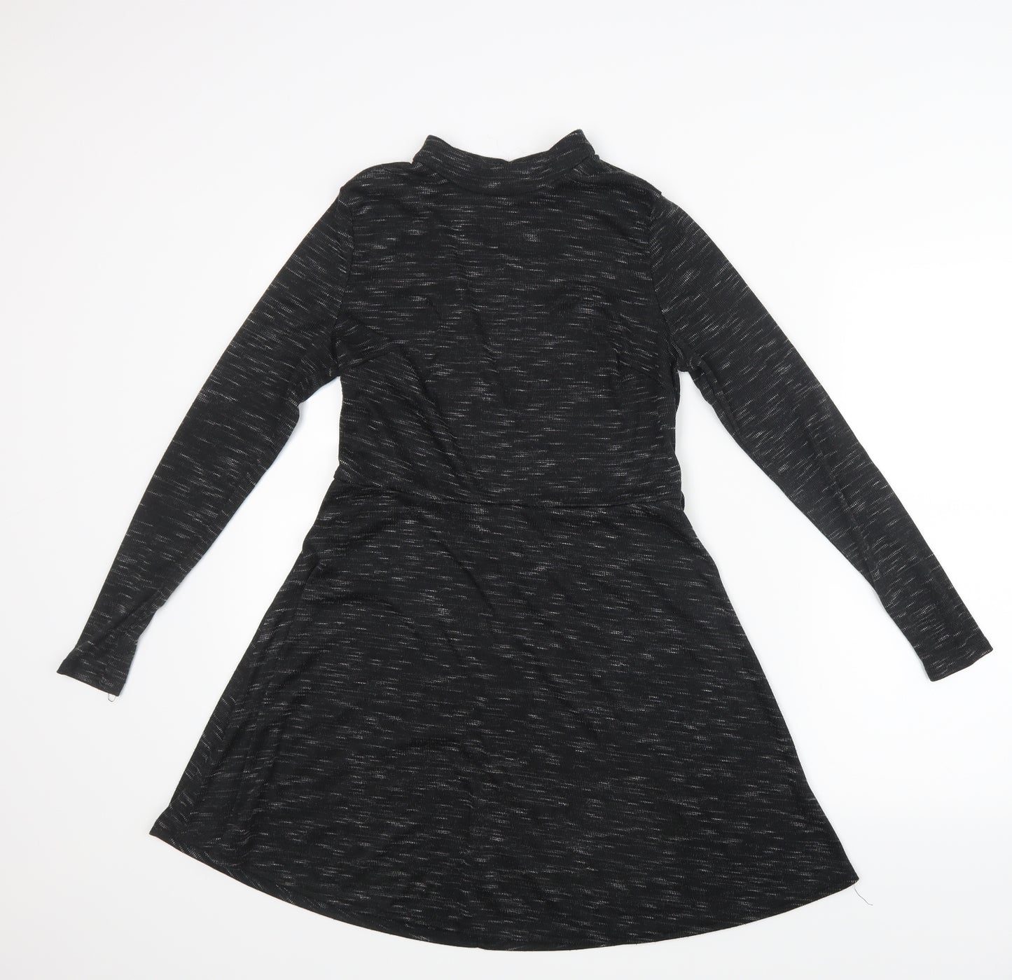 Atmosphere Womens Black Geometric  Mini  Size 12