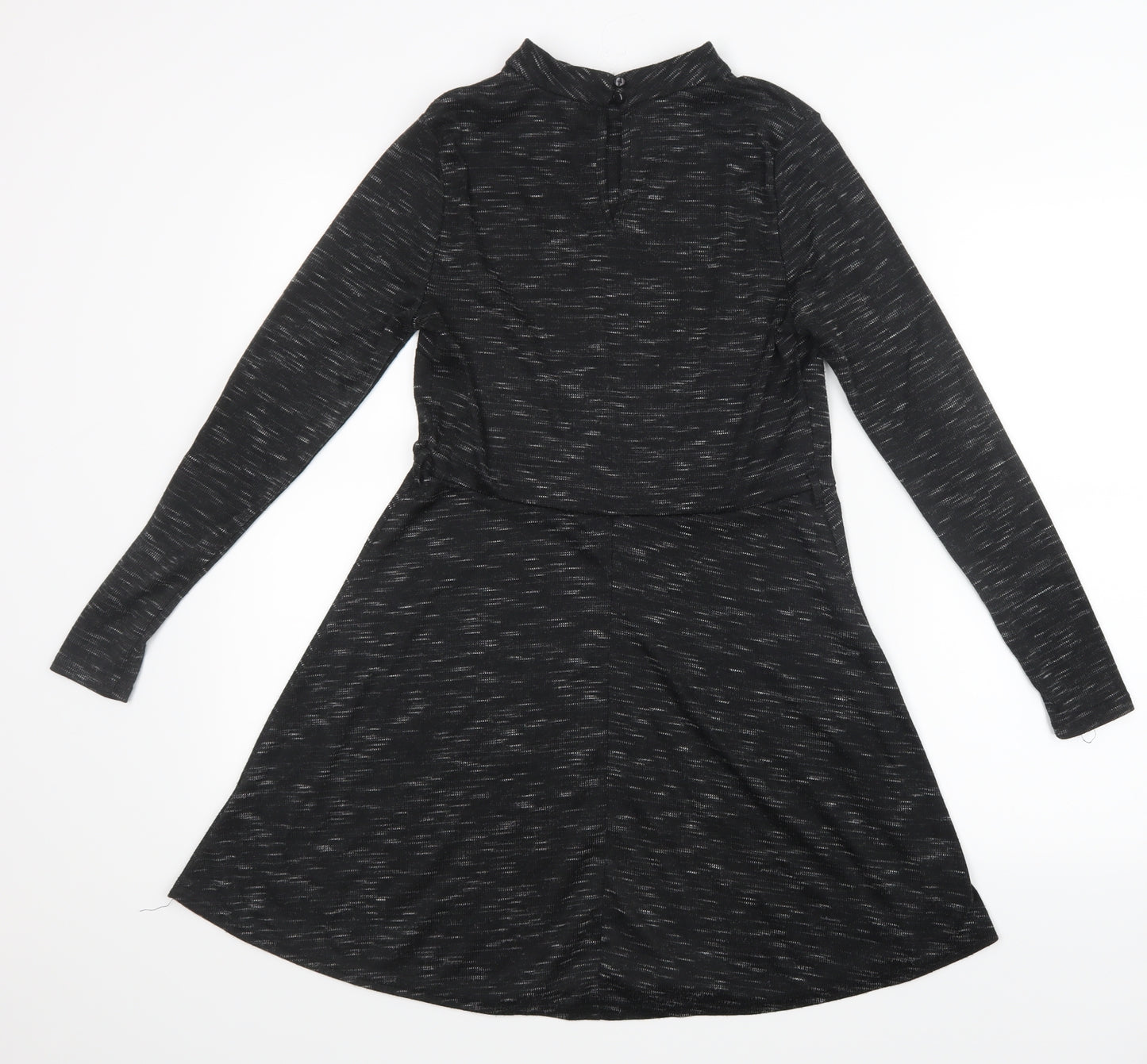 Atmosphere Womens Black Geometric  Mini  Size 12