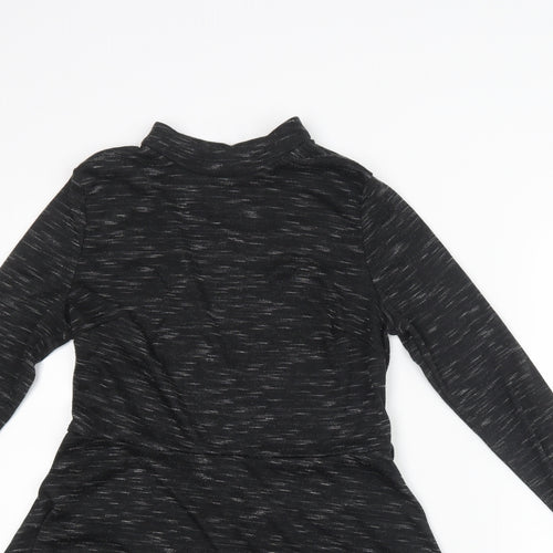 Atmosphere Womens Black Geometric  Mini  Size 12