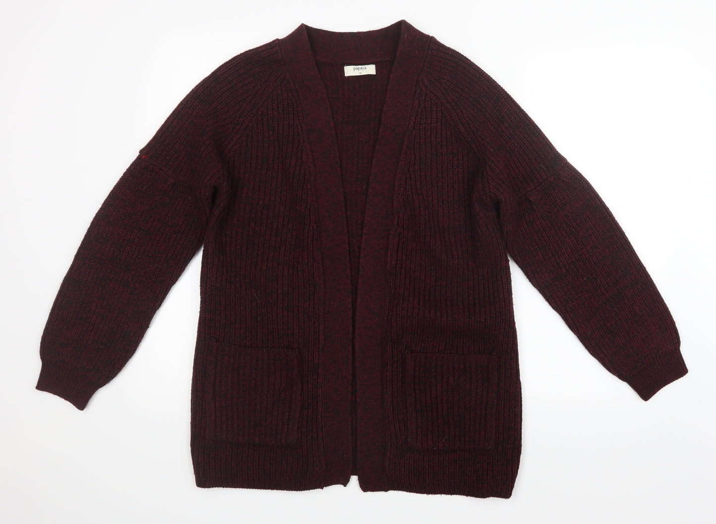 Papaya Womens Purple  Knit Cardigan Jumper Size M