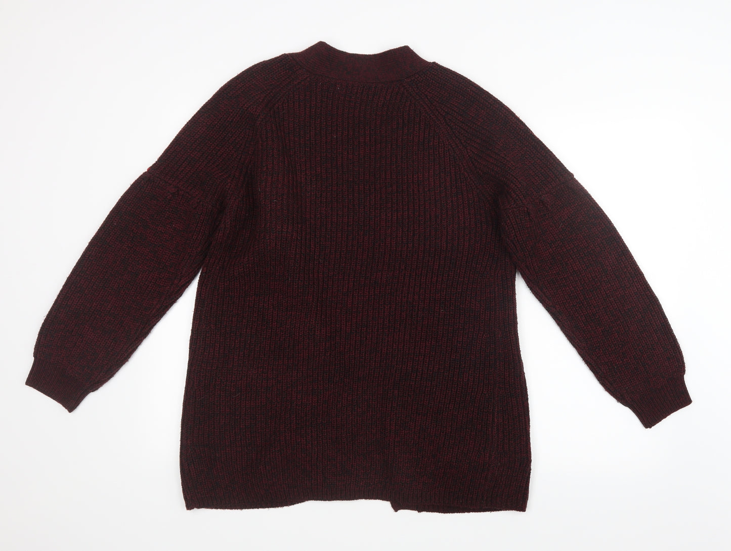 Papaya Womens Purple  Knit Cardigan Jumper Size M