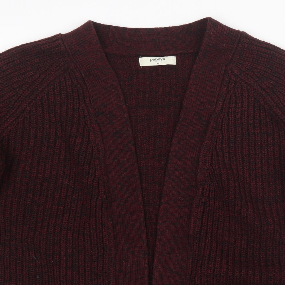 Papaya Womens Purple  Knit Cardigan Jumper Size M