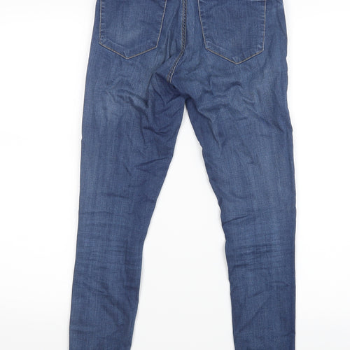 Topshop Womens Blue  Denim Straight Jeans Size 26 in L27 in