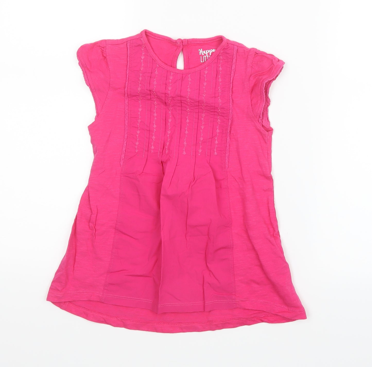 F&F Girls Pink   Shirt Dress  Size 5-6 Years