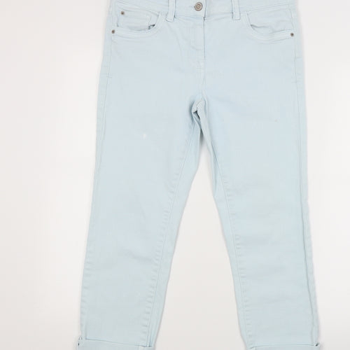 NEXT Womens Green  Denim Cropped Jeans Size 12 L21.5 in